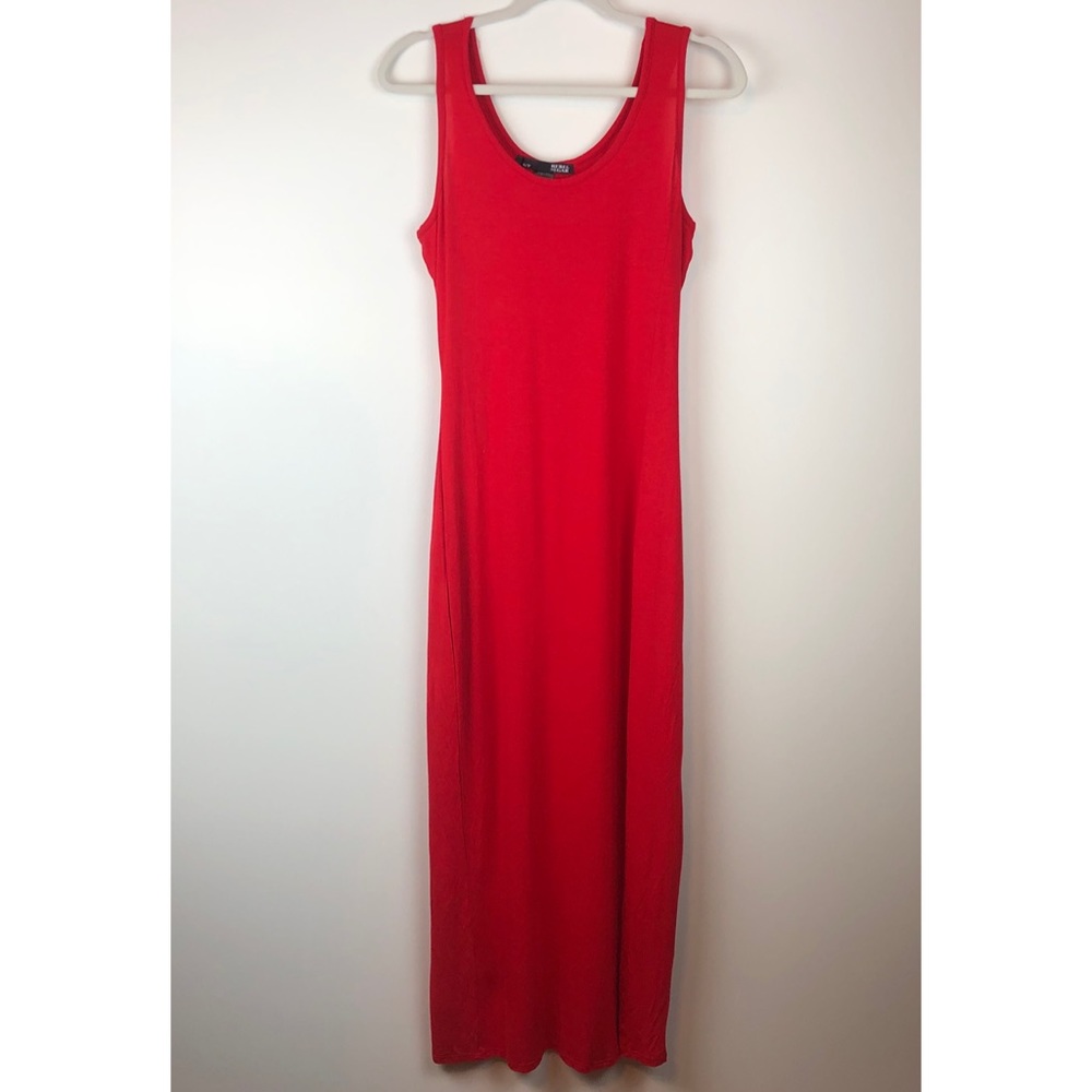 REBEL SUGAR | Red Tank Maxi Sleeveless Dress A60